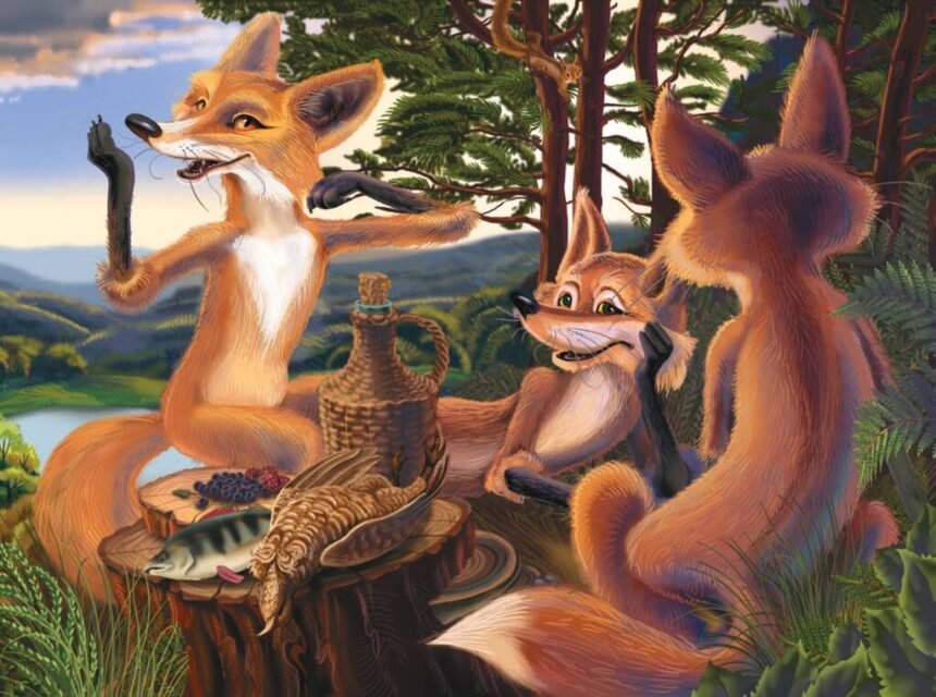 фарбований лис