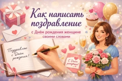 с днем рождения женщине своими словами